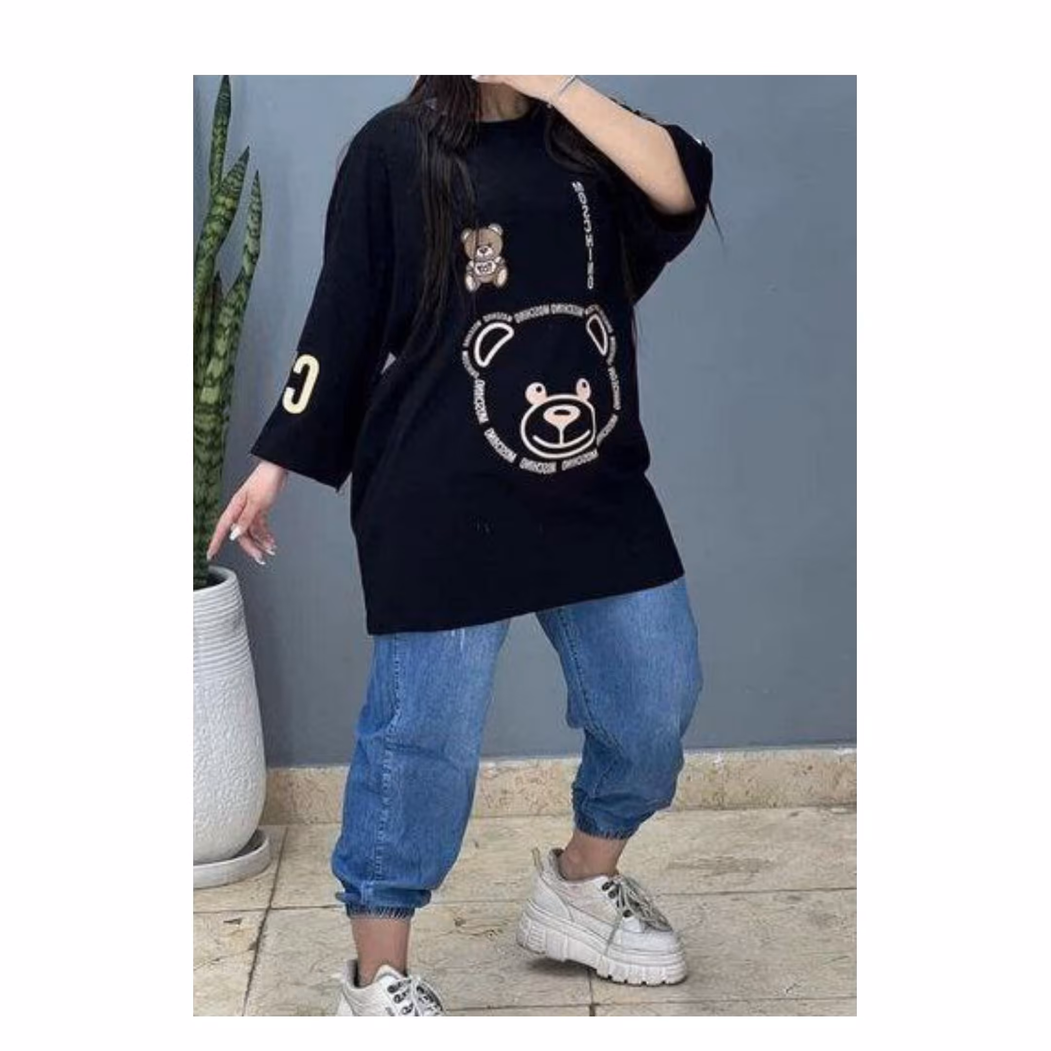 تیشرت لانگ خرسی