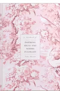 دفتر سایز A5 گلدار صورتی