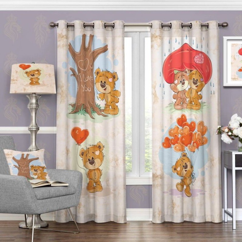 پرده چاپی پانچ اتاق کودک کد 975