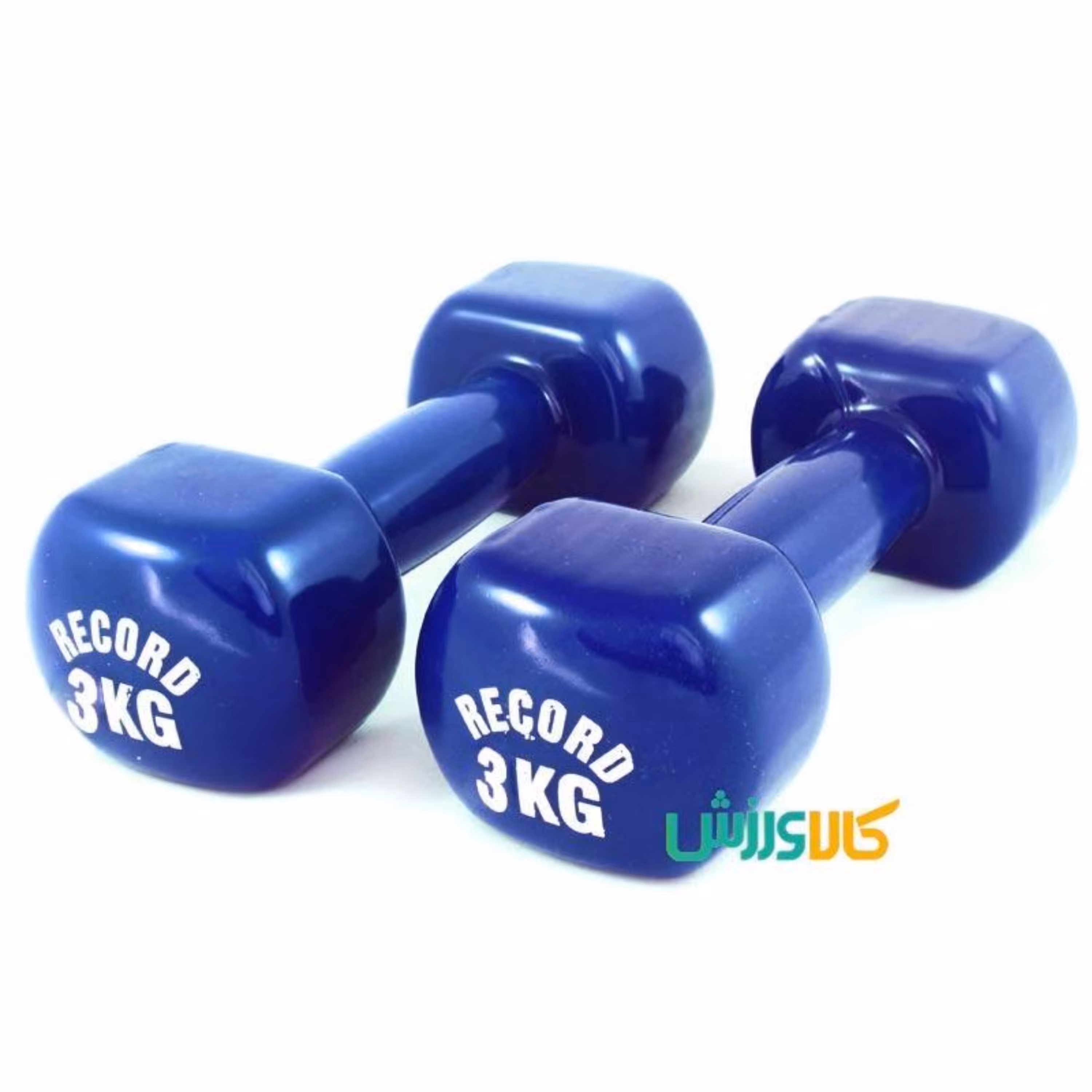 دمبل 3 کیلویی سرمه ای مدل رکورد