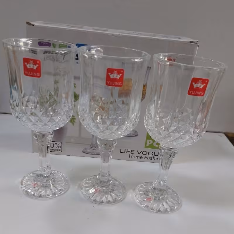 لیوان پایه بلندخارجی بسیارزیبا دست 6عددی