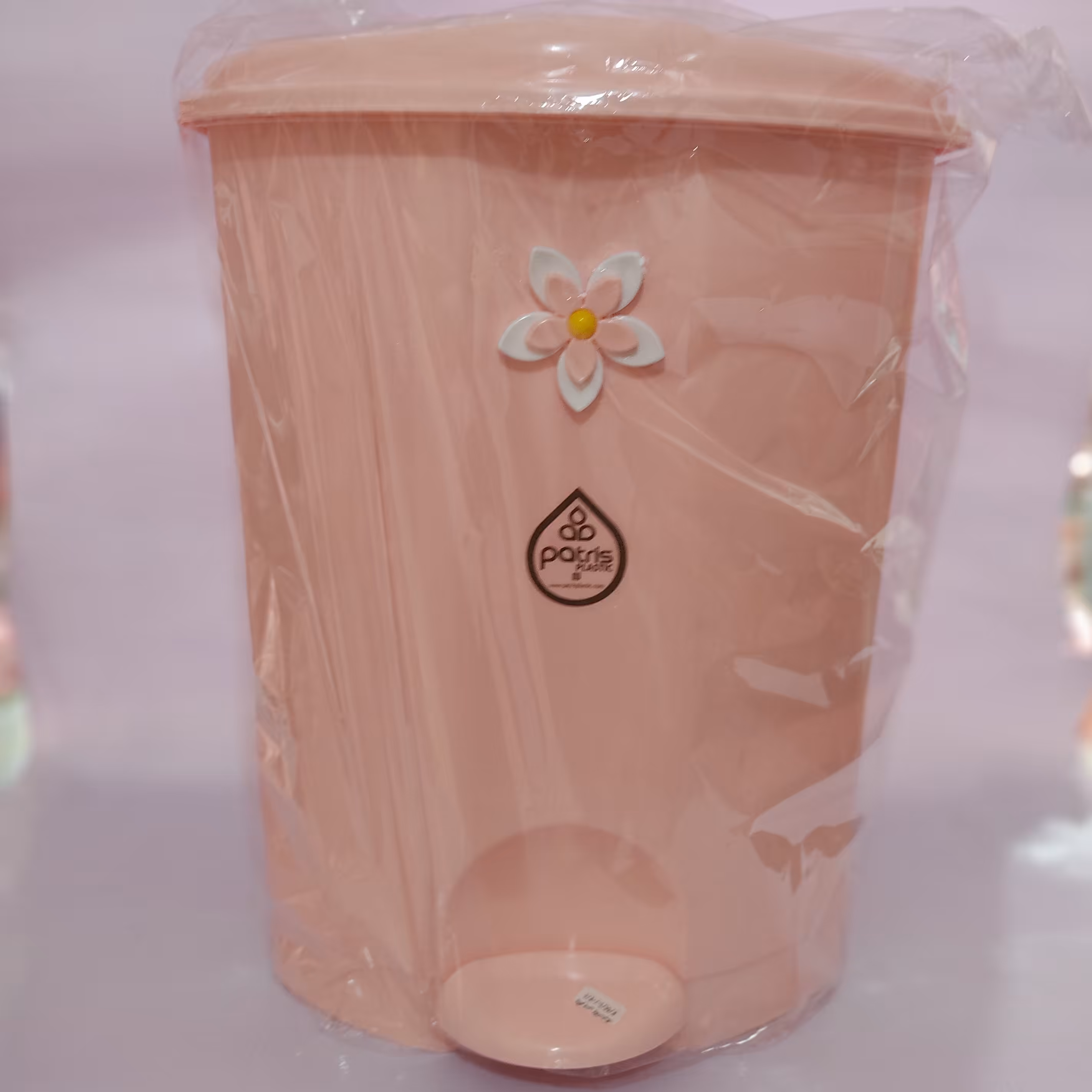 سطل زباله گلدار بزرگ