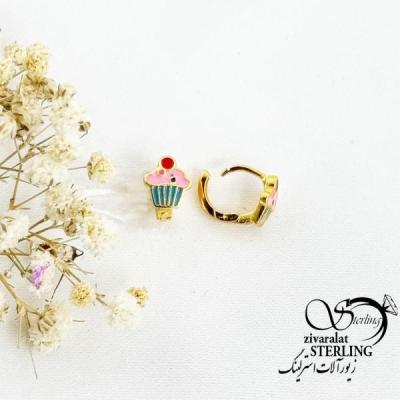 گوشواره بچه گانه طرح شیرینی کد 17388