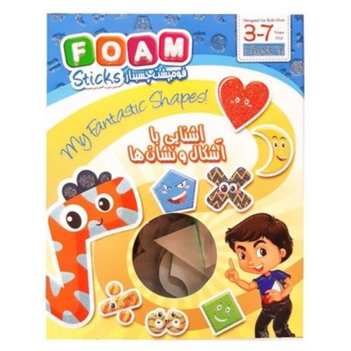 پازل فومی پشت چسبدار آشنایی با اشکال و نشانه ها