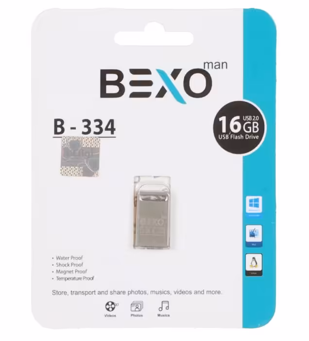 فلش مموری بکسو مدل B-334 USB 2.0 ظرفیت 16 گیگابایت
