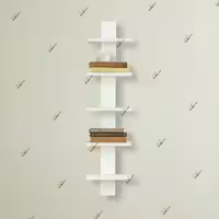 کتابخانه دیواری پنج طبقه جادار (پس کرایه)