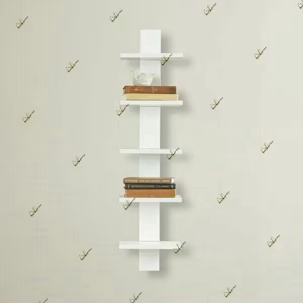 کتابخانه دیواری پنج طبقه جادار (پس کرایه)