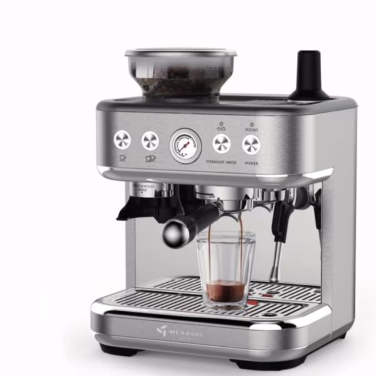 دستگاه اسپرسوساز مباشی با آسیاب سرخود