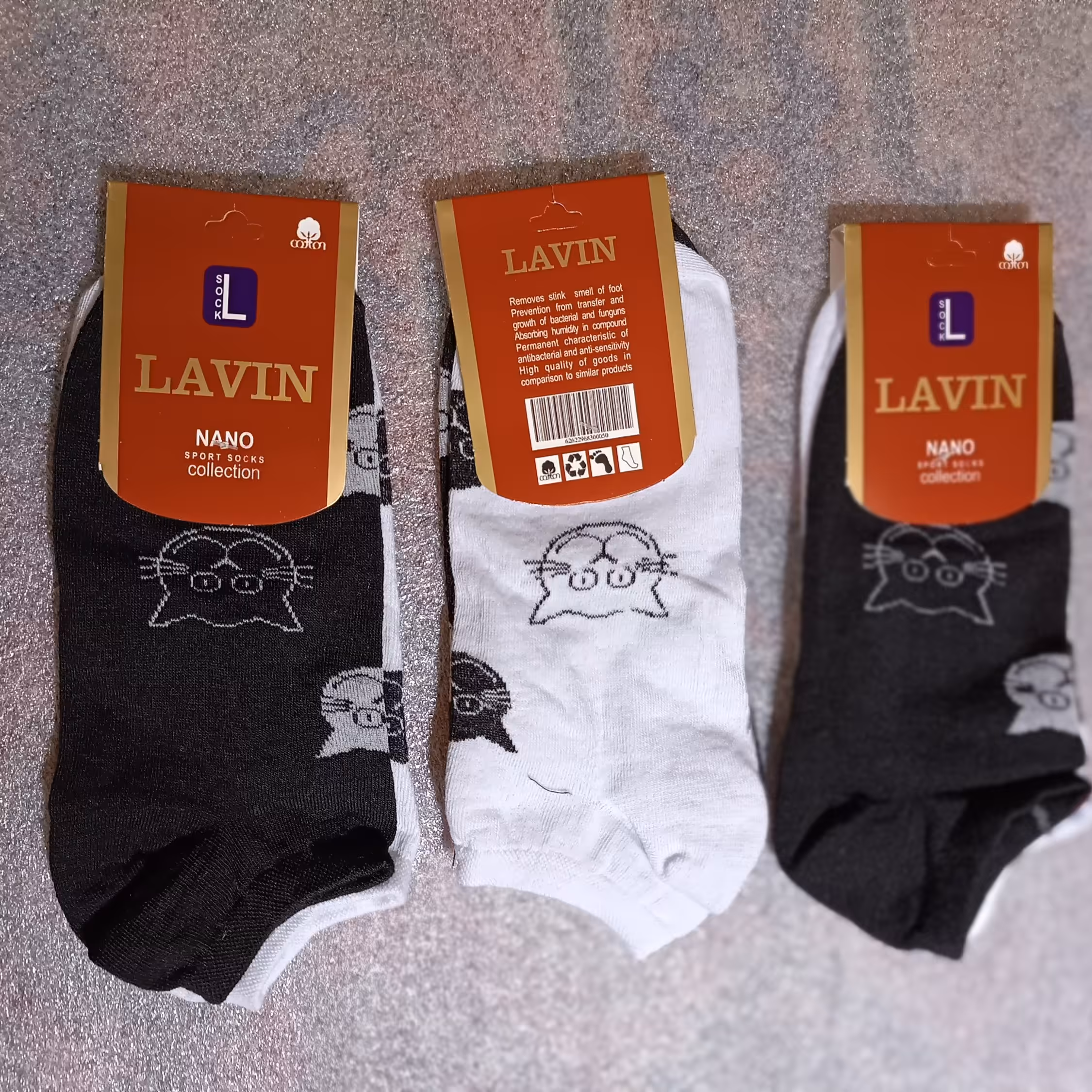 جوراب تابه تا  طرح گربه ای