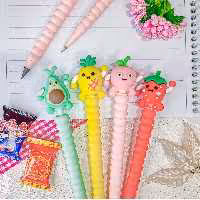 اتود فانتزی میوه جات . طرح آناناس.توت فرنگی . آووکادو . هلو . لوازم تحریر فانتزی برای مدرسه