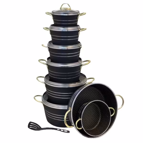 سرویس قابلمه گرانیتی 15 پارچه