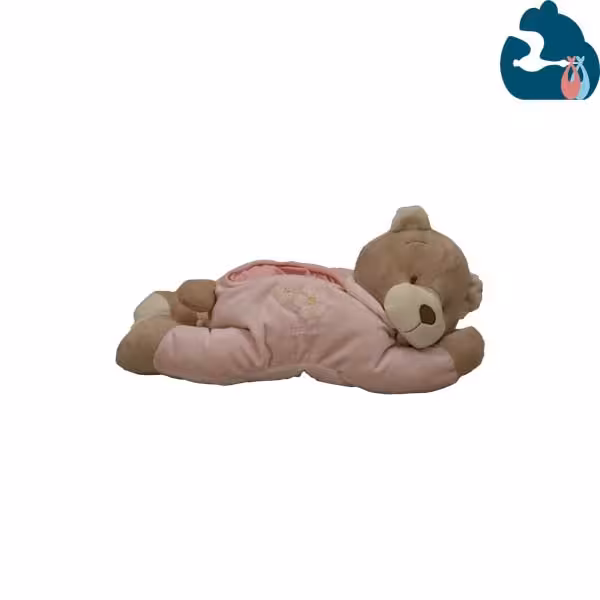 جا دستمالی عروسکی طرح خرس صورتی