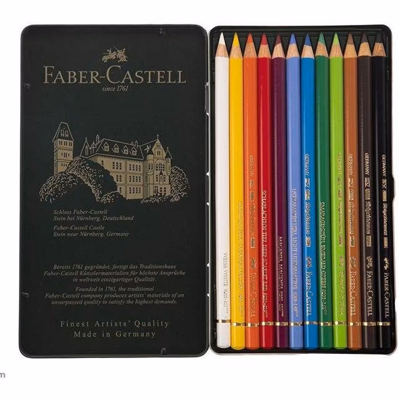 مداد رنگی 12 رنگ فابر کاستل مدل Polychromos