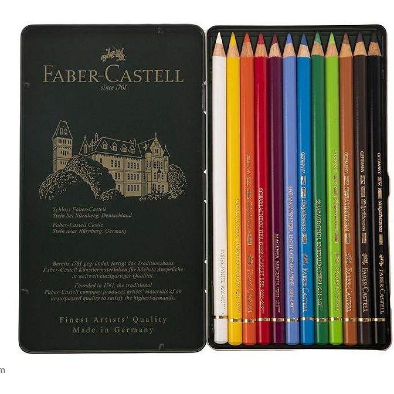 مداد رنگی 12 رنگ فابر کاستل مدل Polychromos