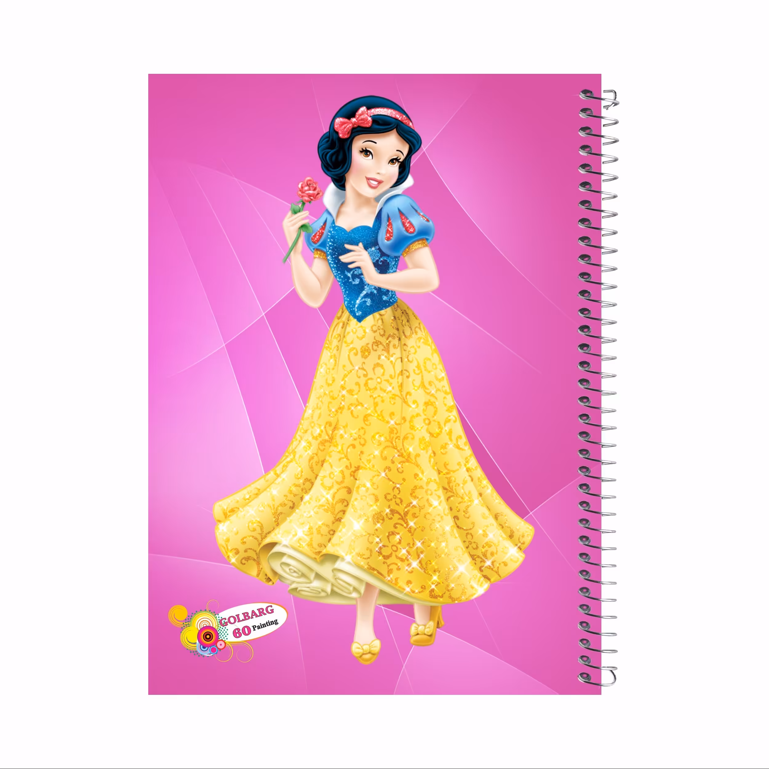 دفتر نقاشی 60 برگ گلبرگ طرح سفید برفی کد 192