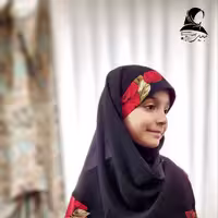 مقنعه نرگس مشکی مناسب دختر خانم های 4 تا 9 سال مناسب تمامی فصل ها