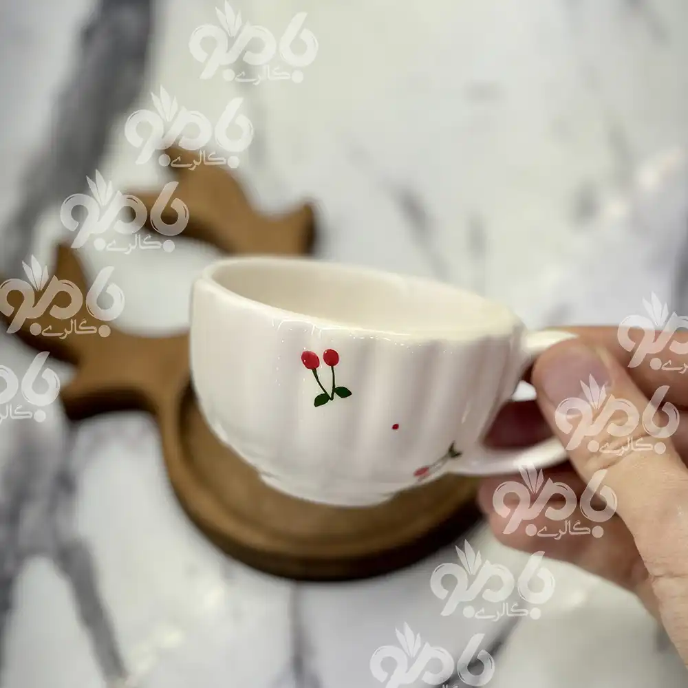 فنجان قهوه خوری سرامیکی دالبری آلبالو