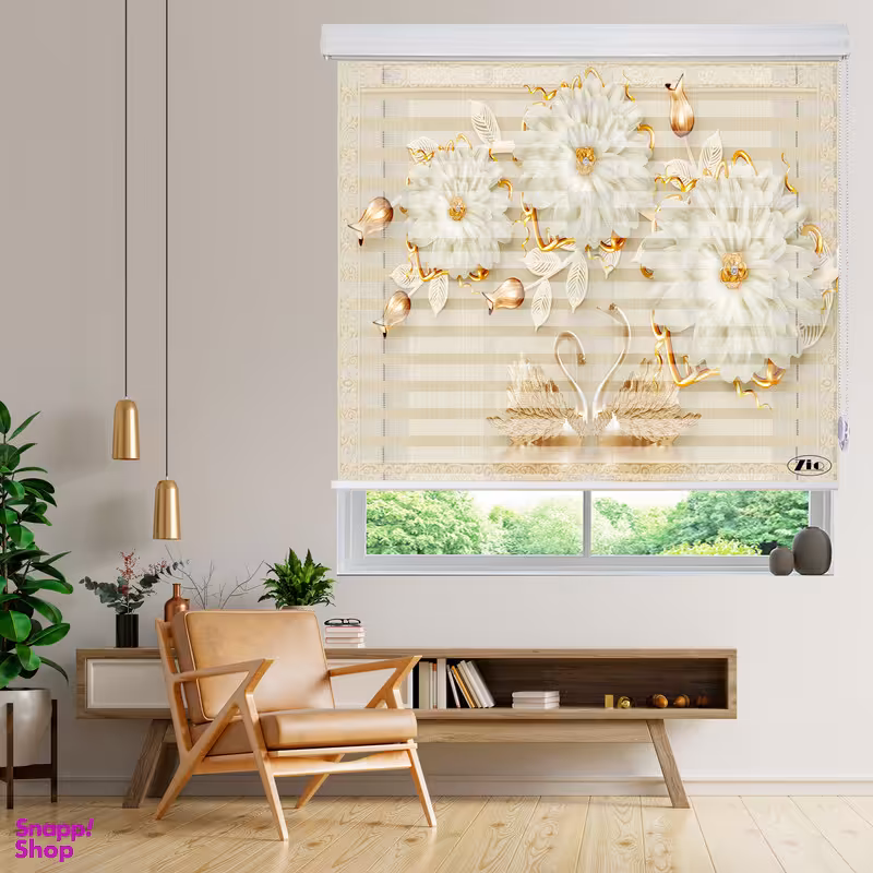 پرده زبرا زیو مدل 3D-1165 سایز 200x280 سانتی متر