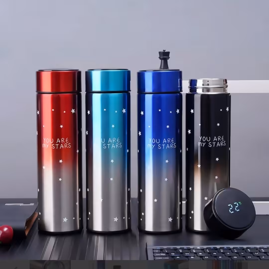 فلاسک دماسنج دار 500 م ل طرح ستاره 