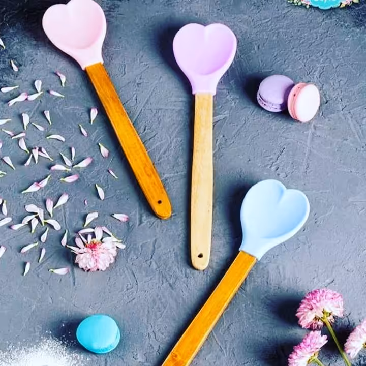 کفگیر سیلیکونی قلب