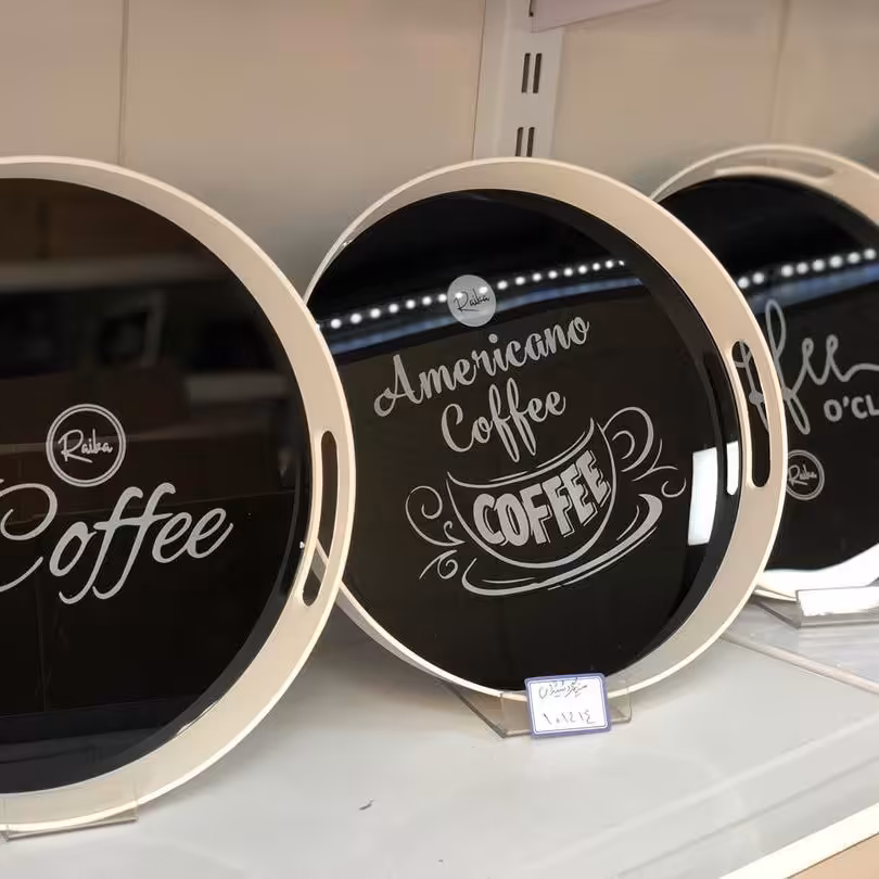 سینی کف شیشه ای 