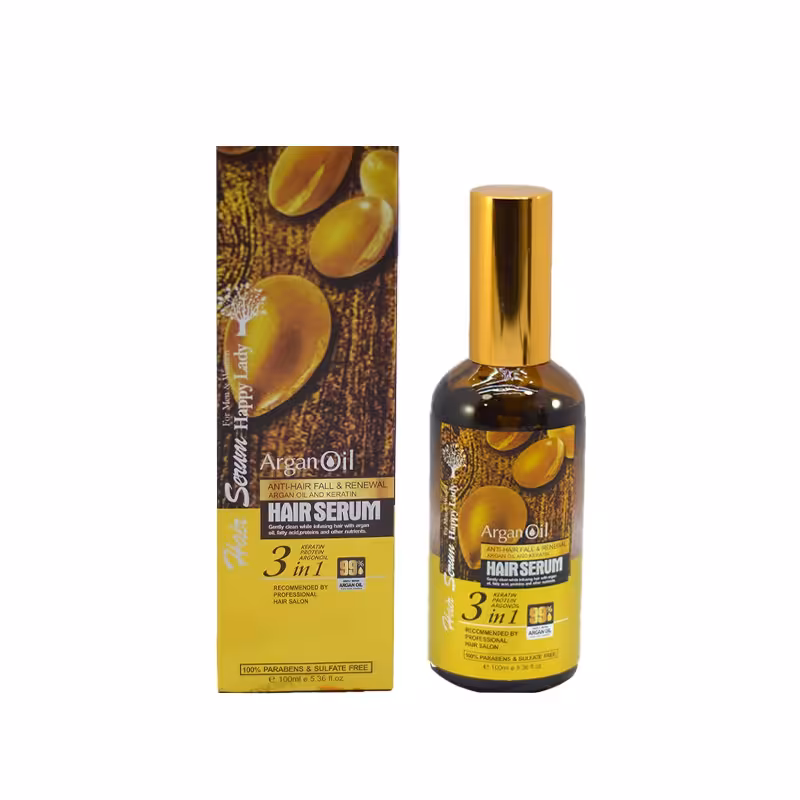 سرم مو روغن آرگان مدل 3IN1 هپی لیدی 100 میل