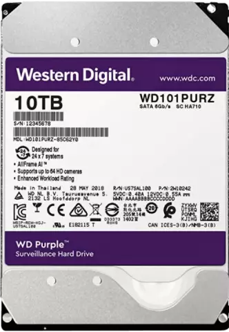 قیمت هارد اینترنال 10 ترابایت WD مدل Purple Surveillance WD101PURZ