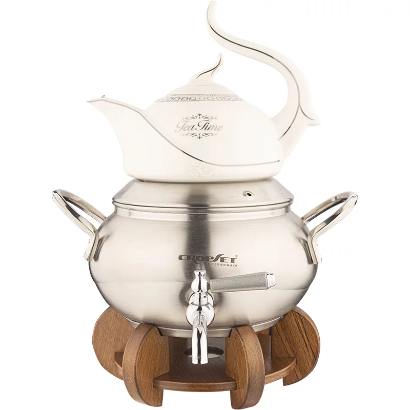 ست کتری و قوری کروپ ست مدل هانیس استیل مات کد 1402