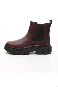کفش پیاده روی چند رنگ زنانه B0A2QHQC601 R Mid Chelsea Boot ورزشی Claret Red Timberland