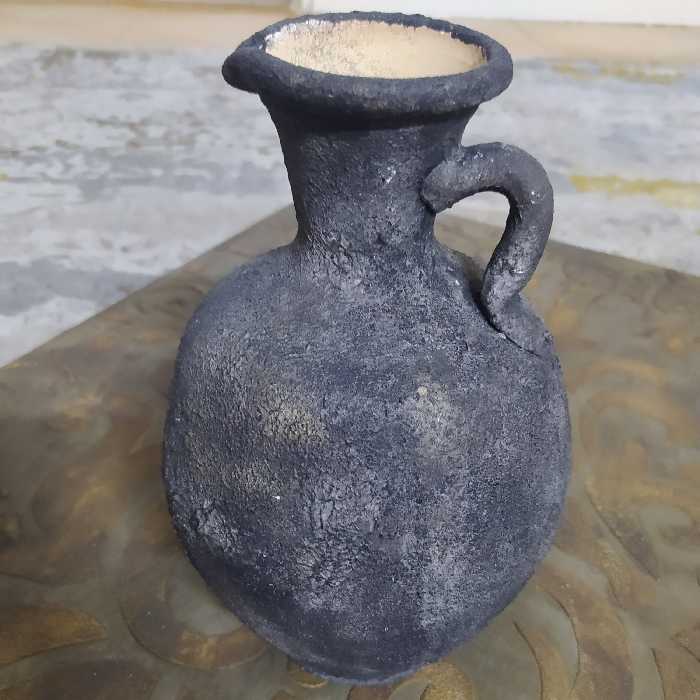 گلدان سفال پتینه 