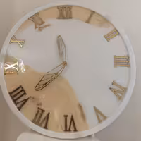 ساعت لوکس رزینی طرح نبات