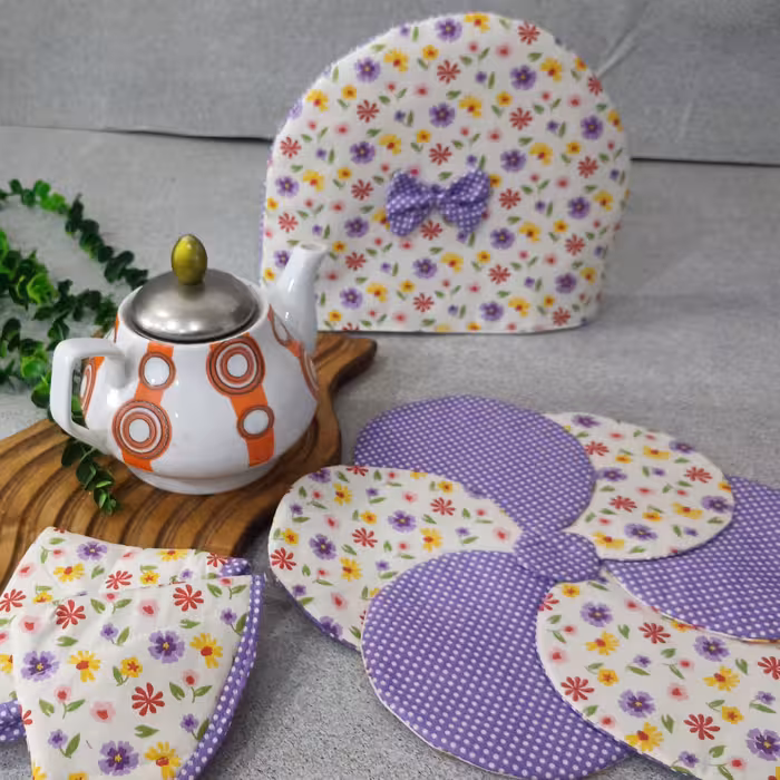 ست آشپزخانه زیر قوری دمکن قوری دستگیره مخروطی