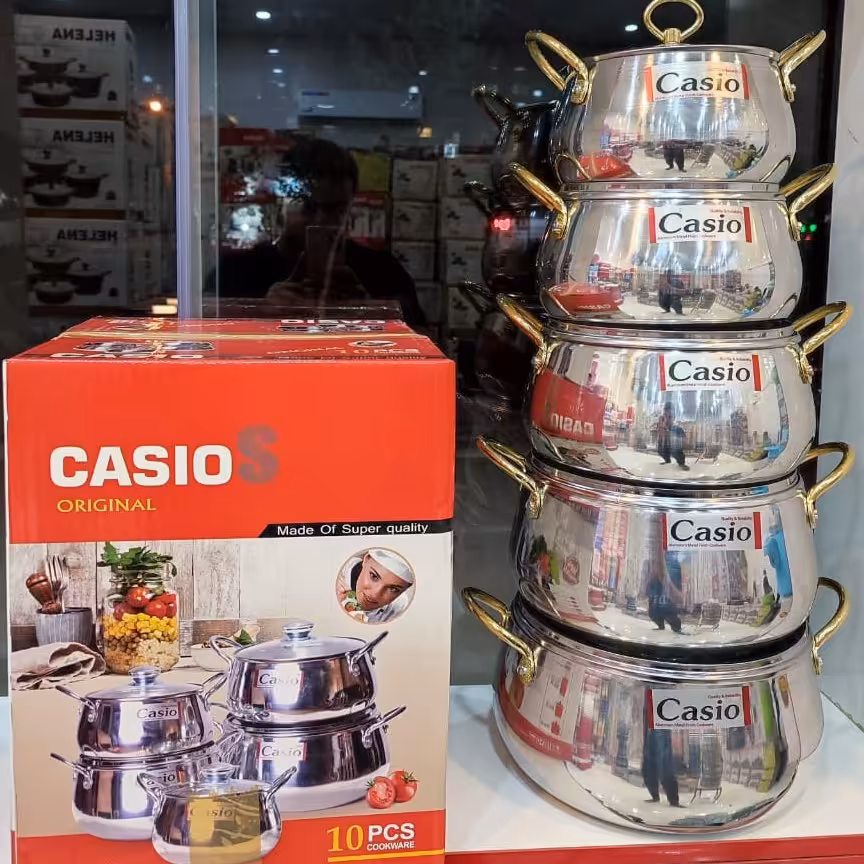 سرویس قابلمه 10 پارچه کاسیو 
