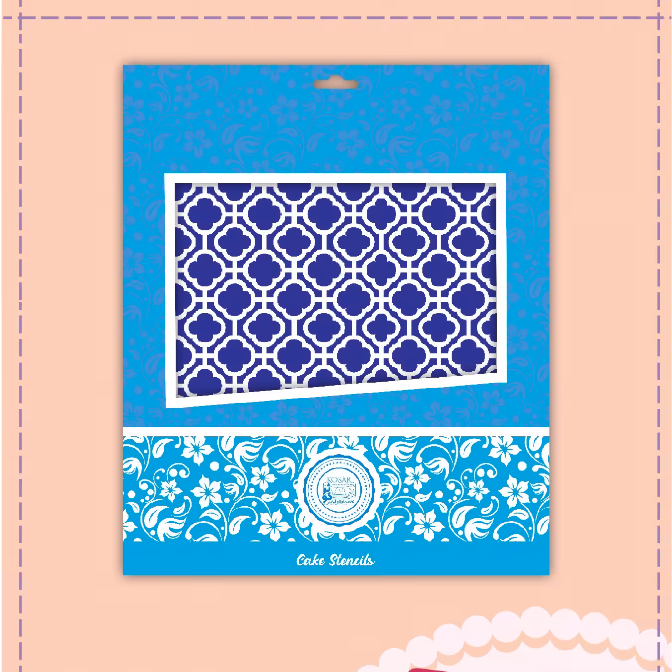 استنسیل قنادی  با طرح های متفاوت