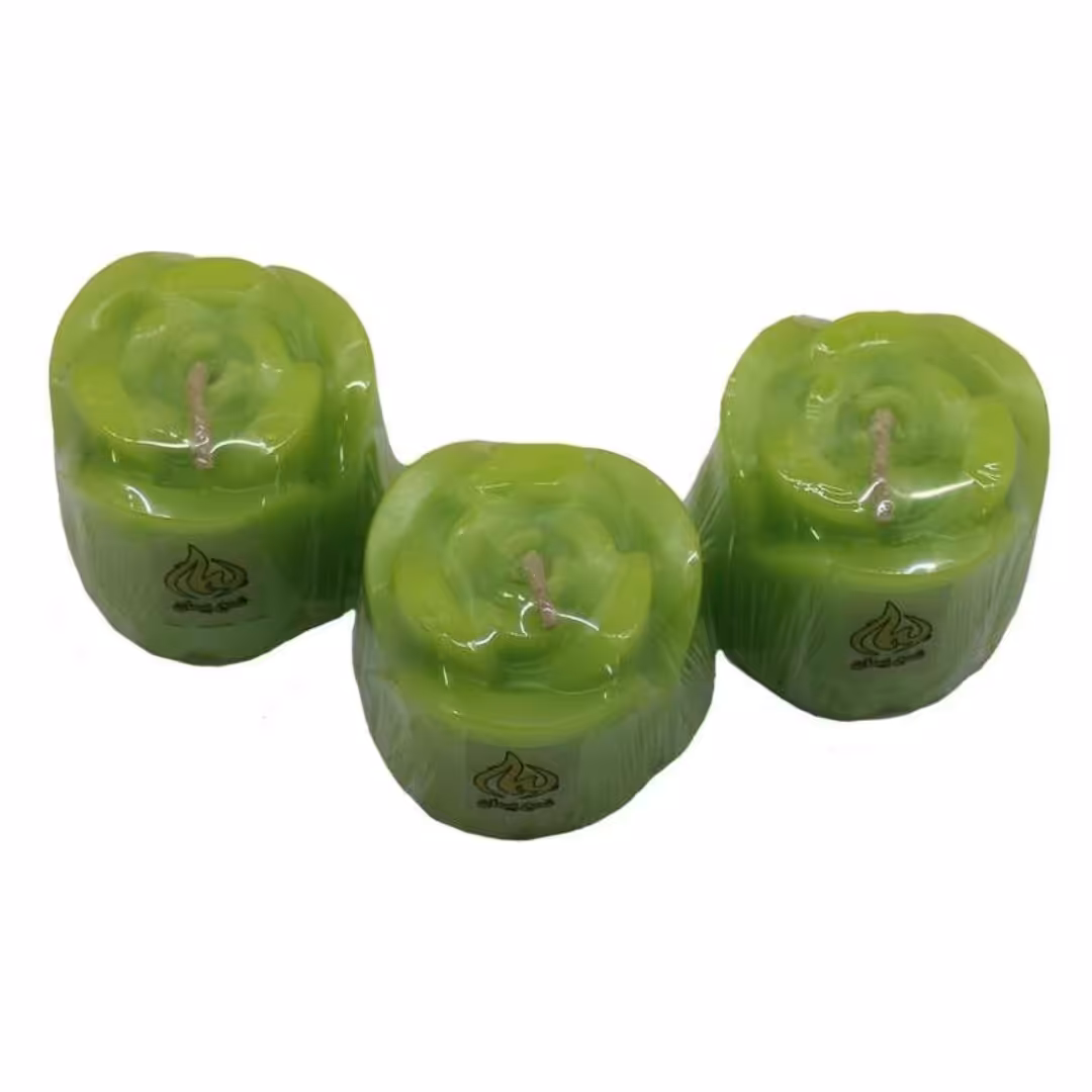 شمع گل رز سه عددی