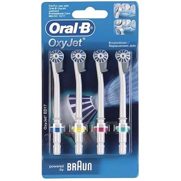 سری مسواک برقی اکسی جت ارال بی 4 عددی ORALB TOOTHBRUSH HAED OXYJET