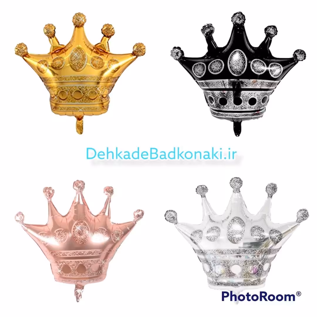 بادکنک فویلی تاج متوسط 