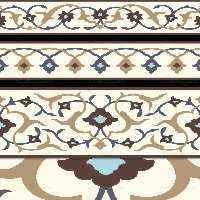 وکتور طرح حاشیه سنتی رنگی | گرافیک با طعم تربچه