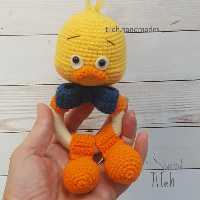 دندونی و جغجغه  اردک مخصوص کودکان  با وزن تقریبی 250 گرم و کاملاً بیخطر و جذاب