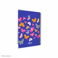 دفتر 100 برگ وزیری مجلد تک سیم آزاده کد 127