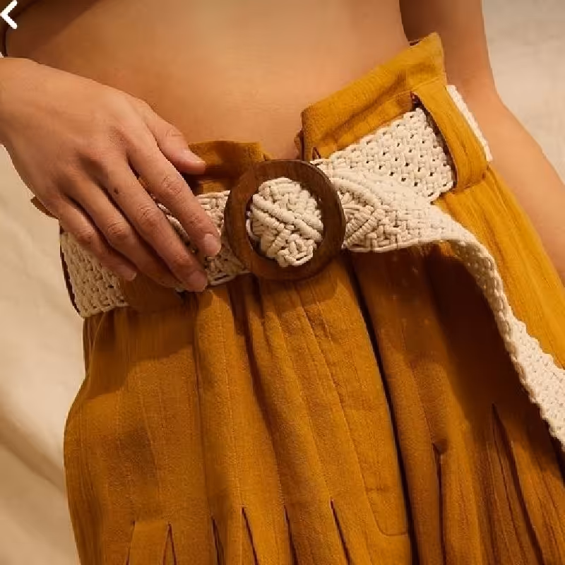 کمربند مکرومه بافی