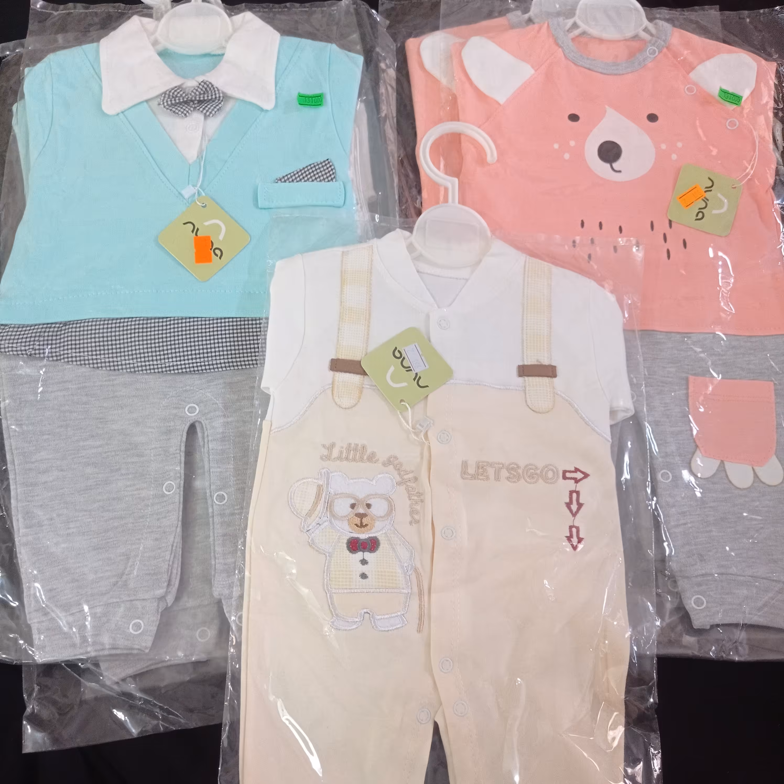 سرهمی پنبه با کلاه دخترانه پسرانه 