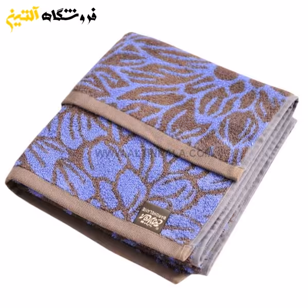 حوله دستی برق لامع مدل والنسیا آبی 40×80