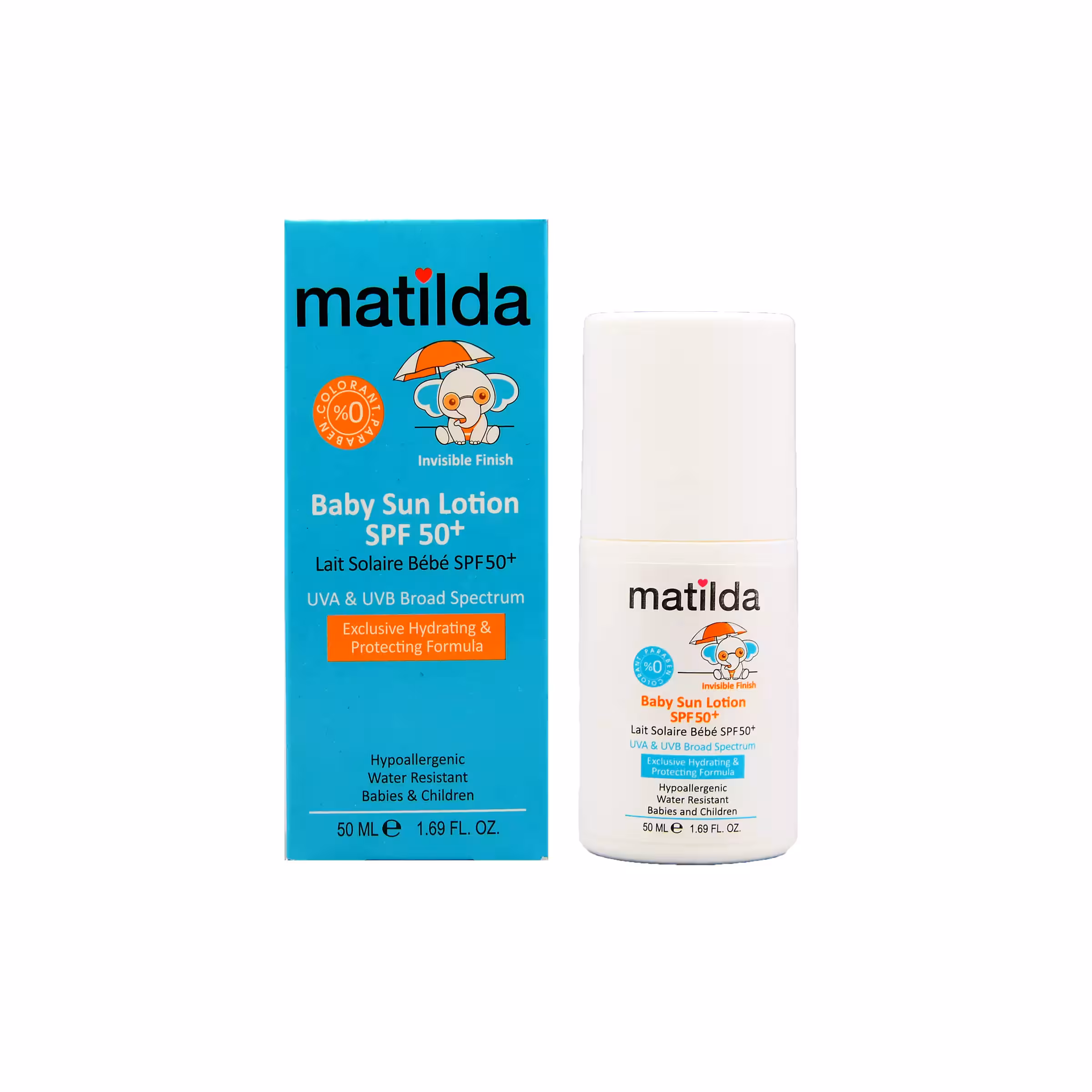 لوسیون ضدآفتاب کودک ماتیلدا (SPF50)