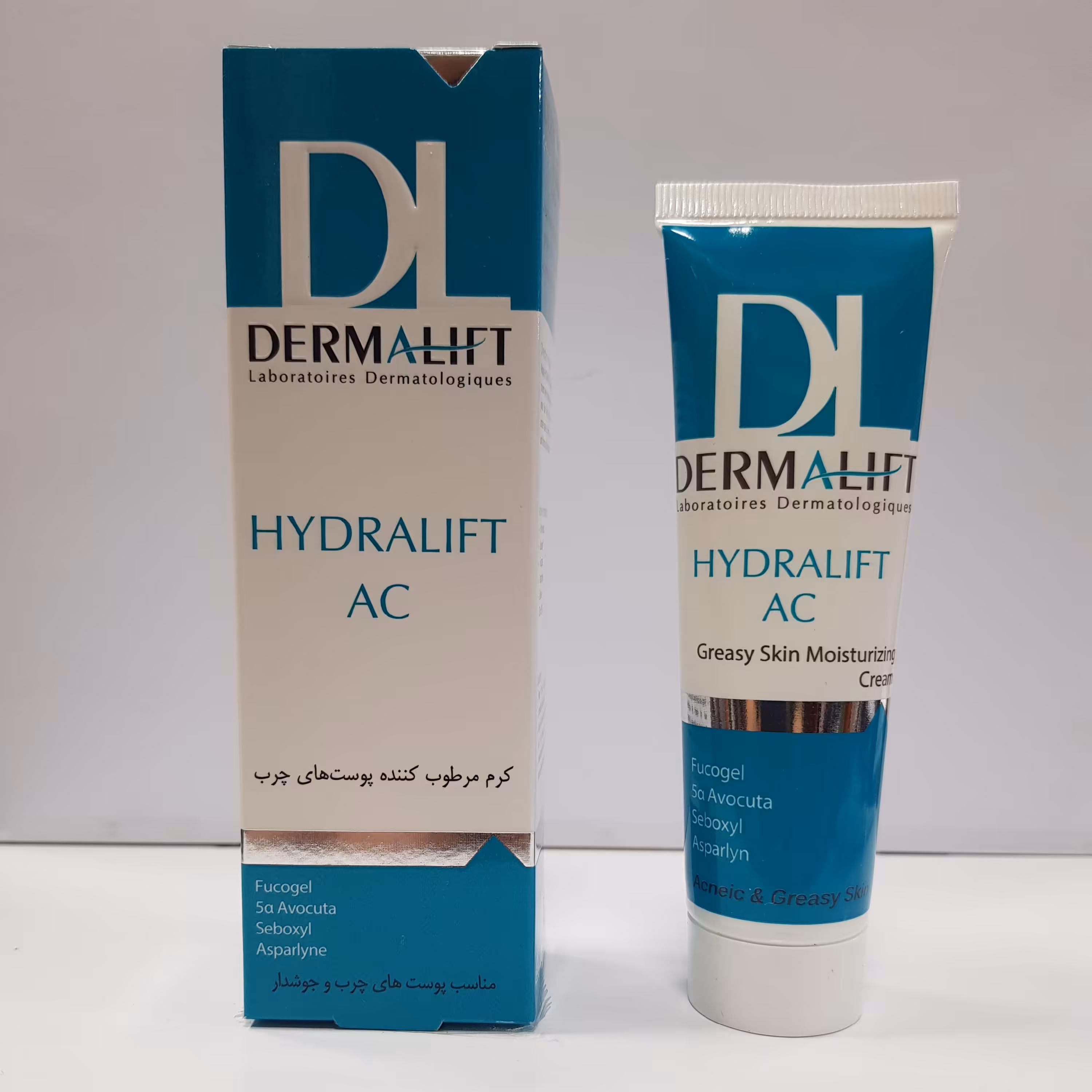 درمالیفت کرم مرطوب درمالیفت پوست چرب مدل ACحجم50میل انقضا1405.6