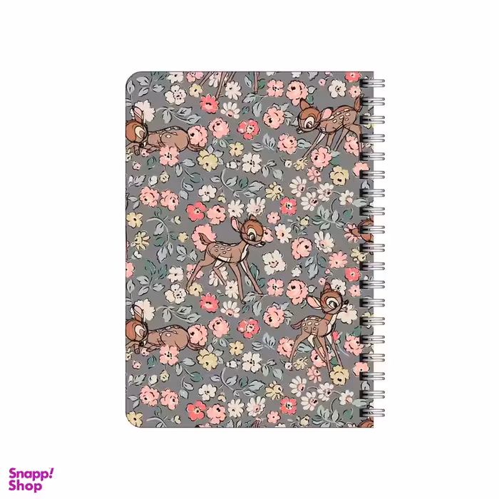 دفترچه یادداشت ۸۰ برگ بامبیلیپ مدل چوبی طرح گل گلی کد 2874546