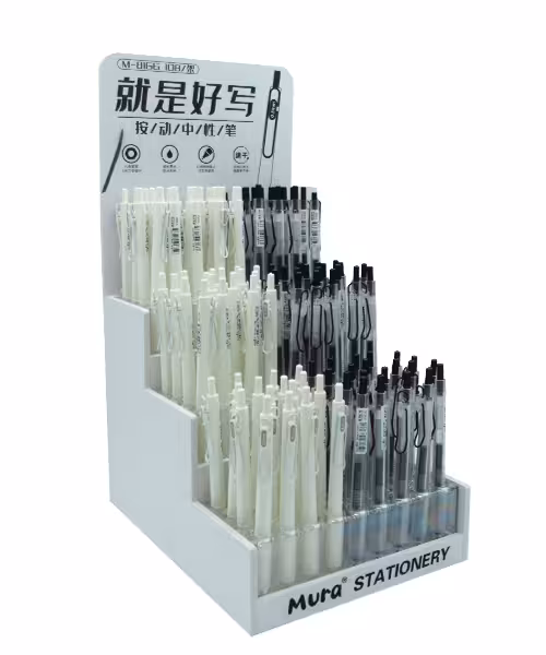 خودکار فشاری مورا استندی شفاف 108عددی کد 8166