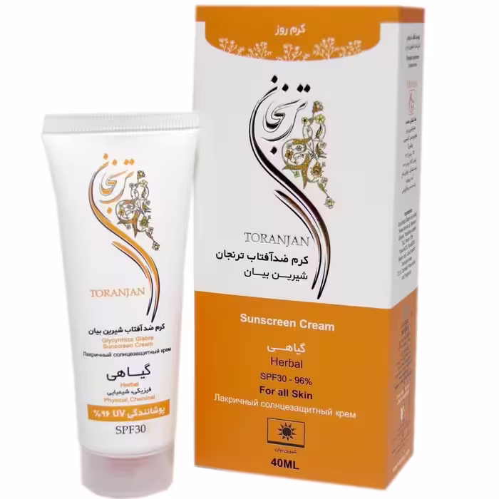 کرم ضد آفتاب گیاهی  ترنجان با Spf 30