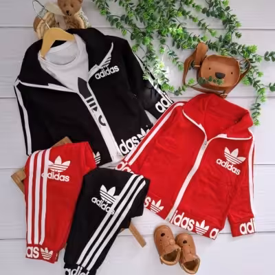 ست سویشرت شلوار اسپرت ست سه تیکه آدیداس ،