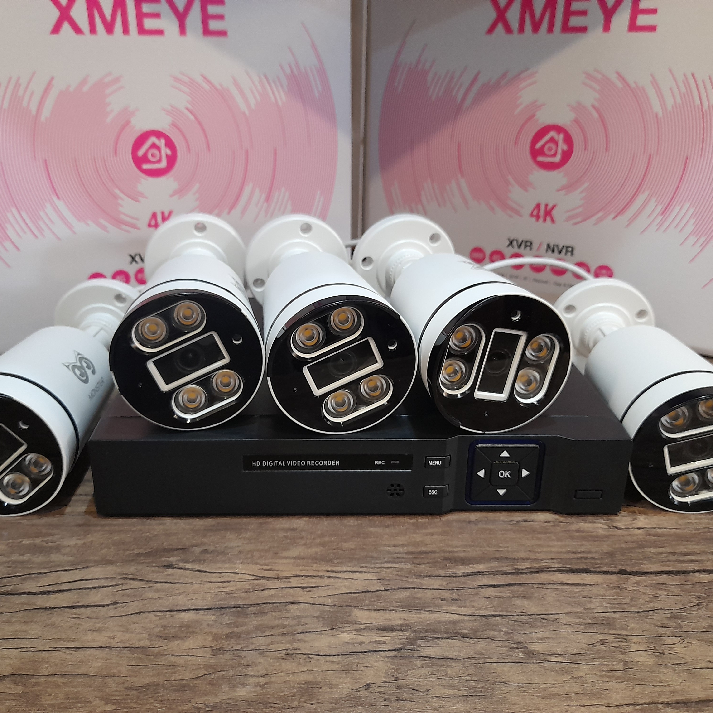 پک دوربین مداربسته 5عدد بالت دید در شب رنگی فول اچ دی